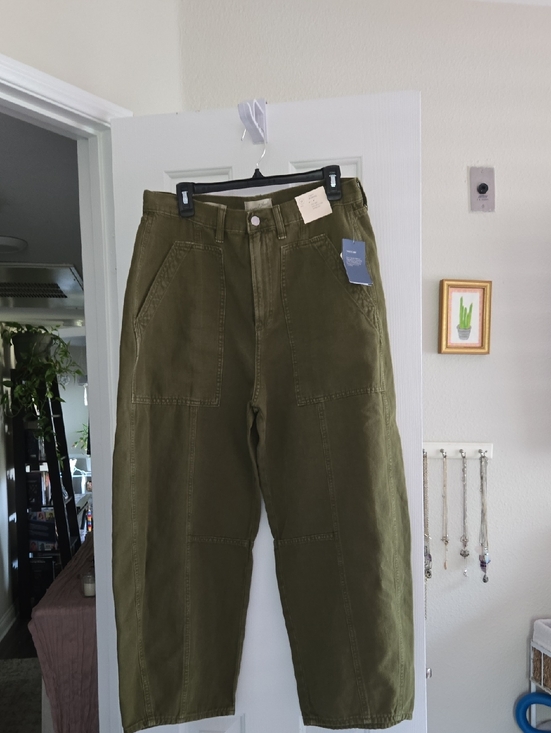 Universal Thread Pants - Universal Thread Olive Green Wide Leg Cargo Pants